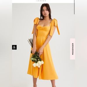 House of CB Alicia Tangerine Midi Dress. Size L+